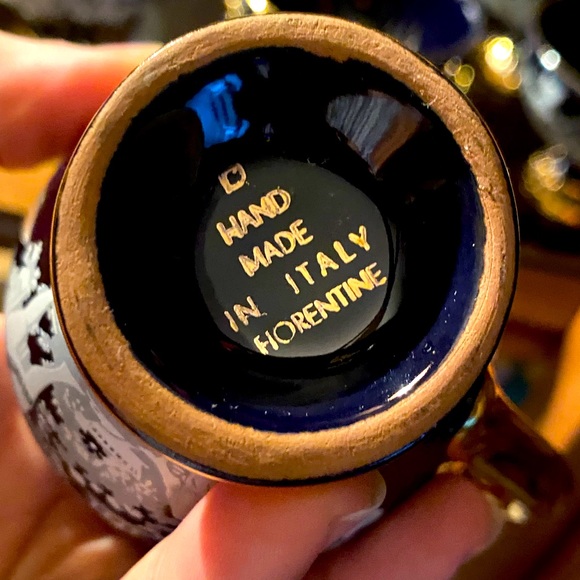 Florentine Espresso set for 5 RARE , PERFECT - Picture 5 of 7